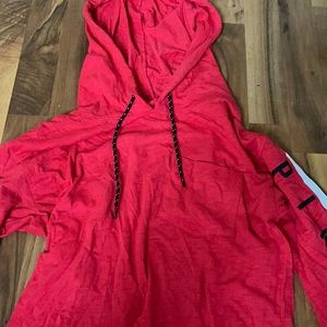 pink lightweight sweatshirt